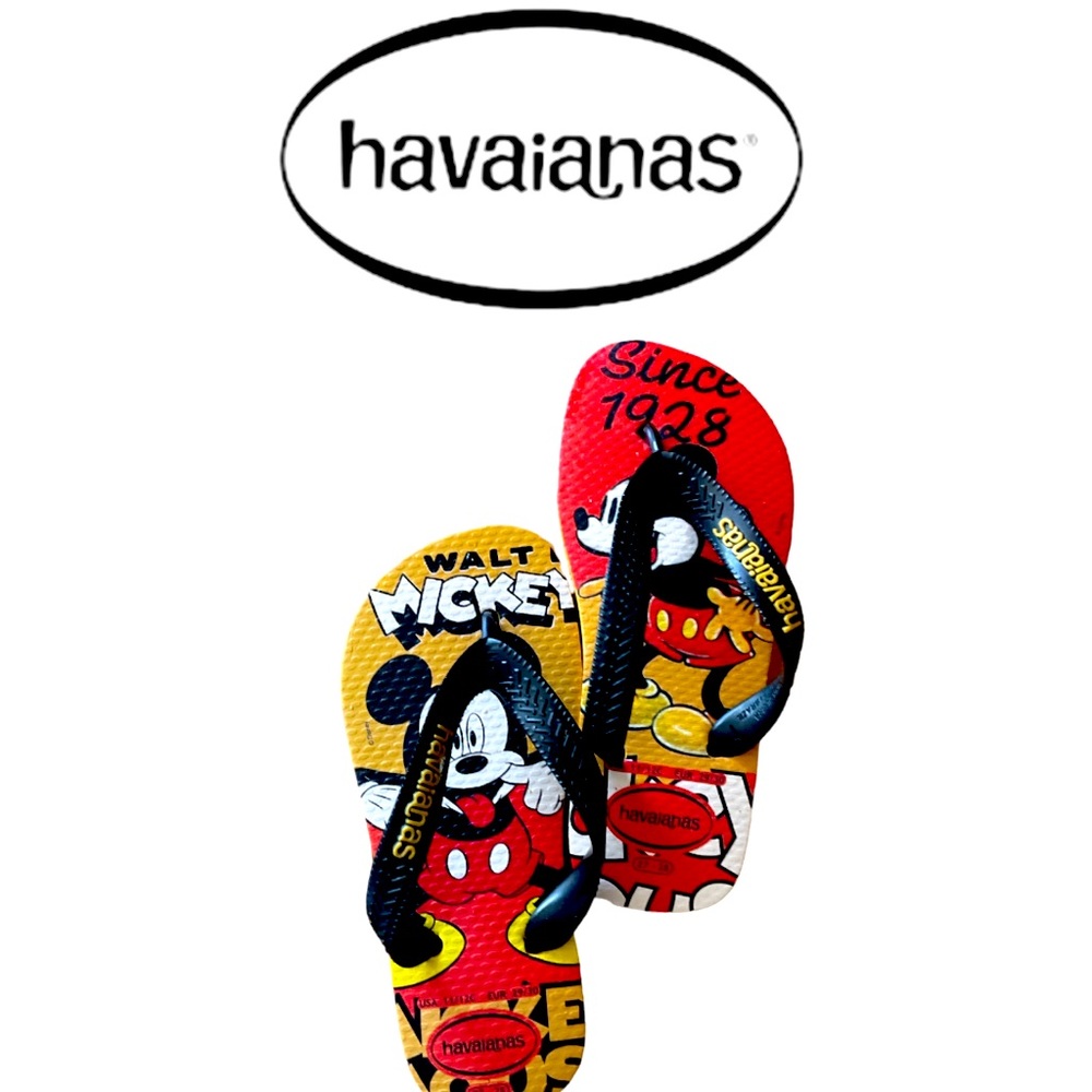 HAVAIANAS➕Disney Mickey Mouse Flip Flops
